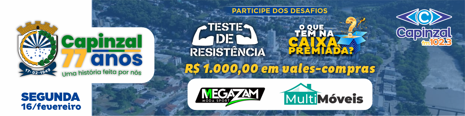 aniversário capinzal 77 anos