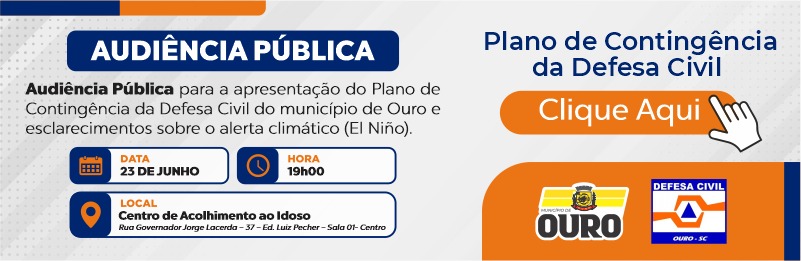 Audiência Pública Defesa Civil Ouro