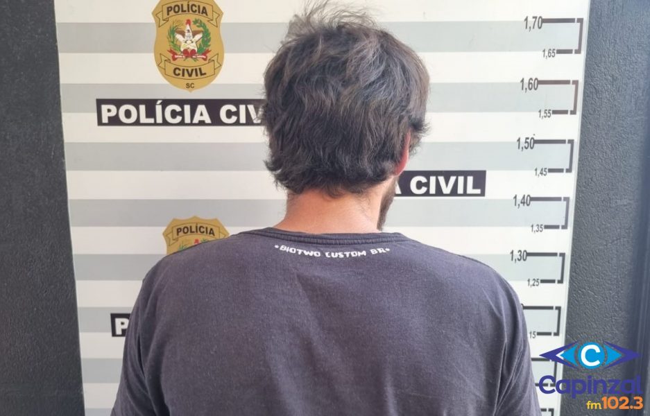 Polícia Civil cumpre mandado de prisão contra suspeito de furtos em Capinzal e Ouro