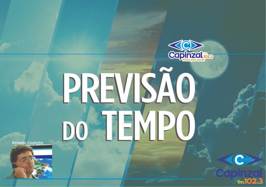 OUÇA: Previsão do tempo para esta quarta-feira (14) com Ronaldo Coutinho