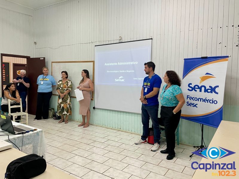 Prefeitura de Capinzal e SENAC promovem curso de Assistente Administrativo no município
