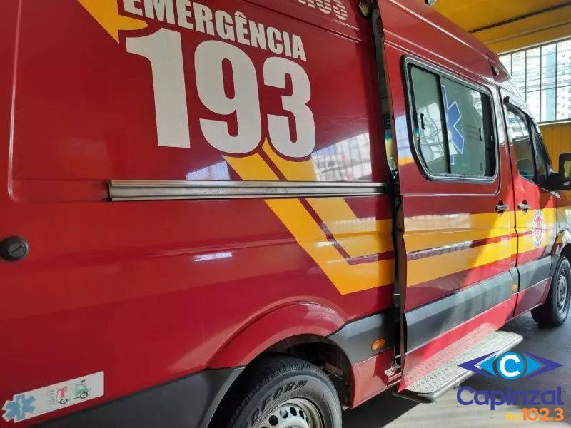 Motociclista fica ferido após colisão em carro no município de Campos Novos