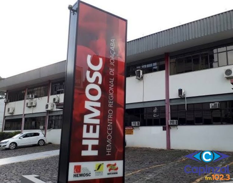 Hemosc Regional de Joaçaba promove campanha para doação de sangue