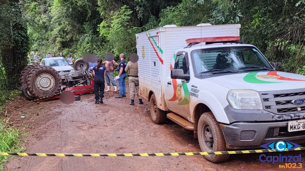 Agricultor morre após acidente com trator no interior de Campos Novos