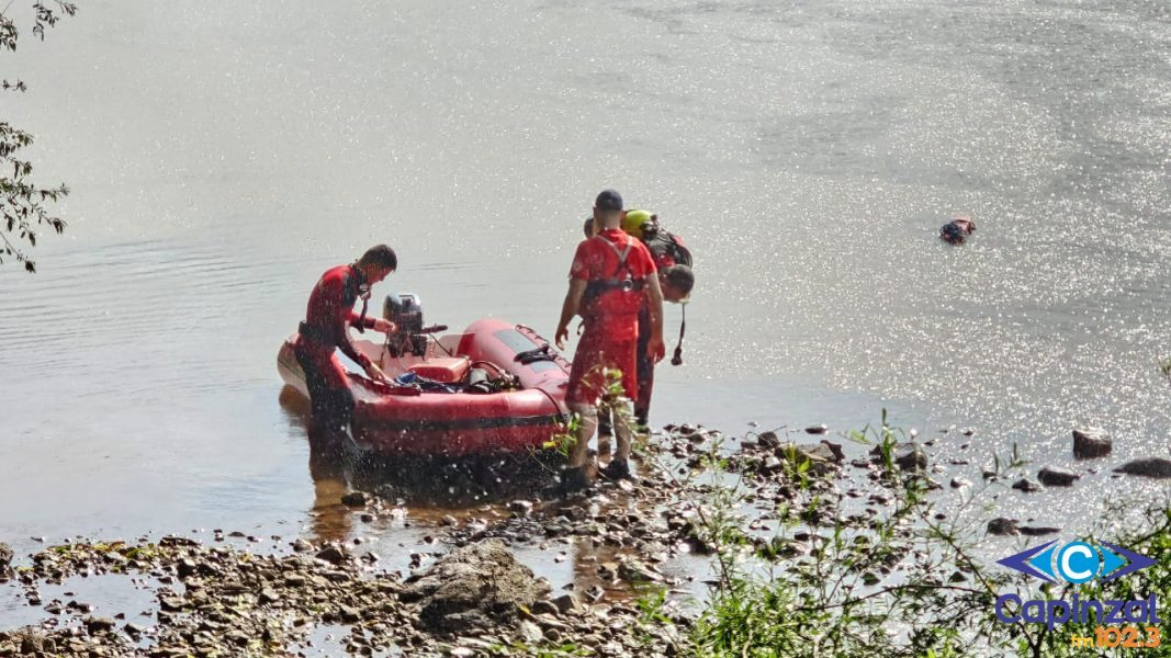 Bombeiros de Capinzal atendem suposto afogamento no Rio do Peixe
