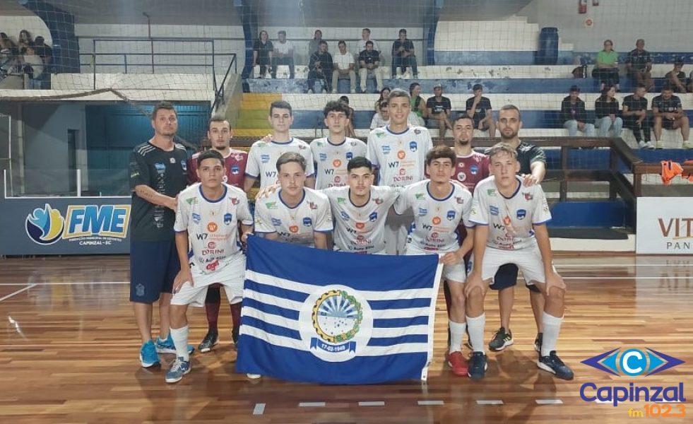 Capinzal Futsal/FME vence e segue com 100% de aproveitamento no Estadual Sub 18 da Liga Catarinense