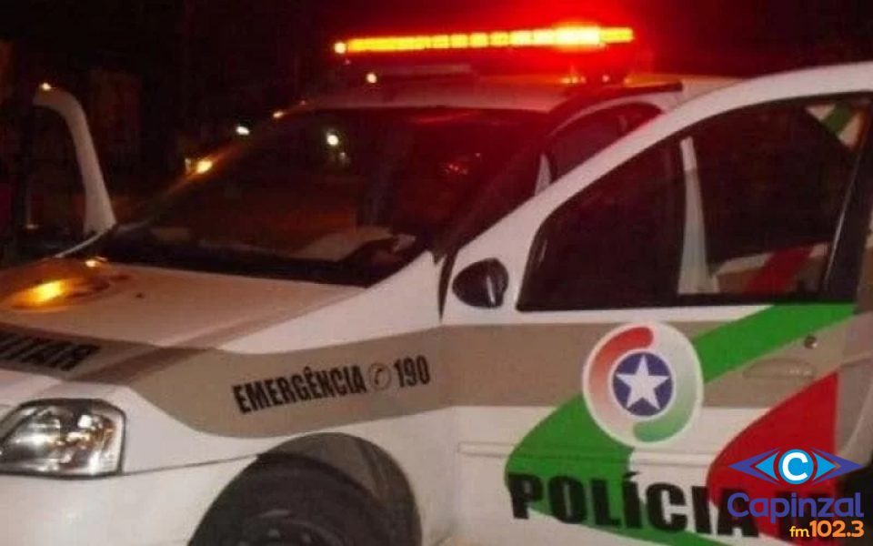 Homem arremessa tijolo em vidraça de residência e acaba preso em Campos Novos