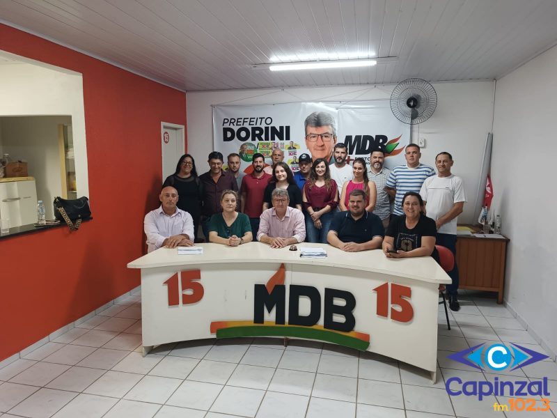 MDB de Capinzal realiza encontro com novas filiações em preparação para as eleições de outubro