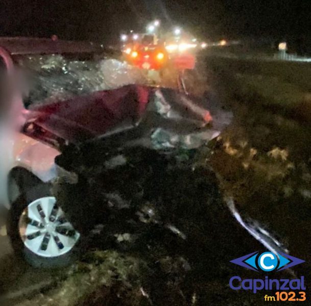 Grave acidente com veículo de Capinzal é registrado na BR-470, em Campos Novos