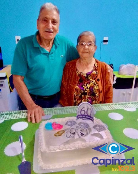 Bodas de Diamante: Casal celebra 60 anos de união em Zortéa