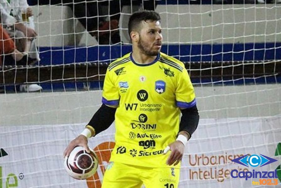 Capinzal Futsal anuncia saída do goleiro Dudu Nápoles, que acerta com o Horizontina Futsal