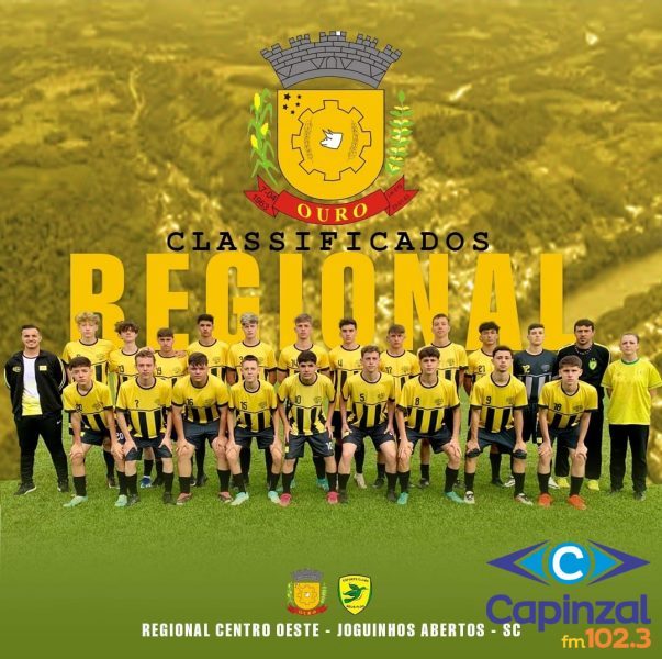 Ouro vence Lacerdópolis no Futebol e se classifica para a Etapa Regional Centro-Oeste dos Joguinhos Abertos de SC