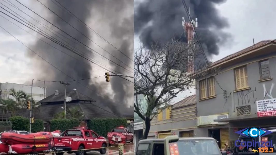 Em meio a chuva histórica, posto de gasolina explode em Porto Alegre (RS)