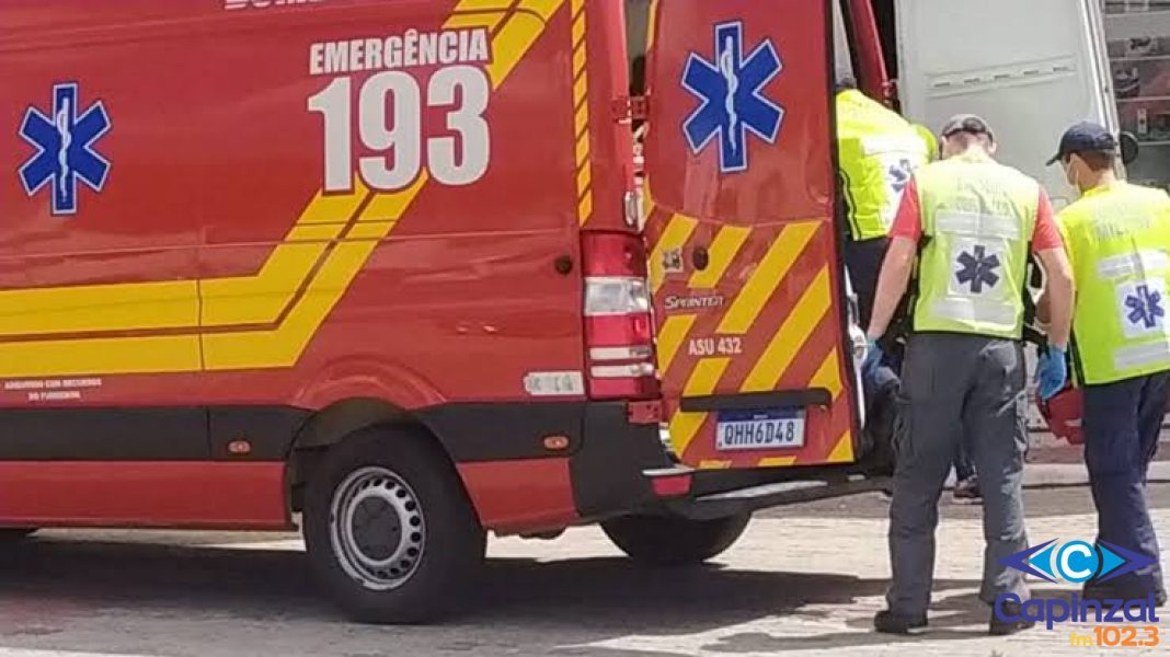Jovem fica ferida após sofrer queda com motocicleta em Piratuba
