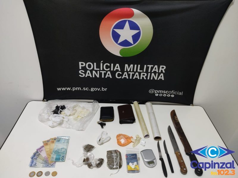 Comandante da Polícia Militar detalha prisões por tráfico de drogas em Capinzal