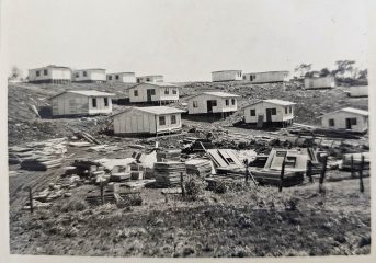 Foto: Construção das casas na Vila Sete de Julho 