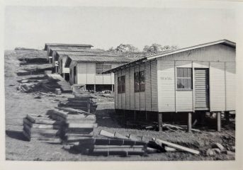 Foto: Construção das casas na Vila Sete de Julho 