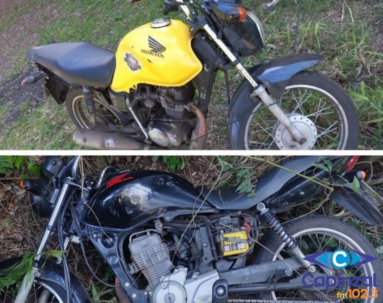 Duas motocicletas furtadas são recuperadas pela PM em Joaçaba