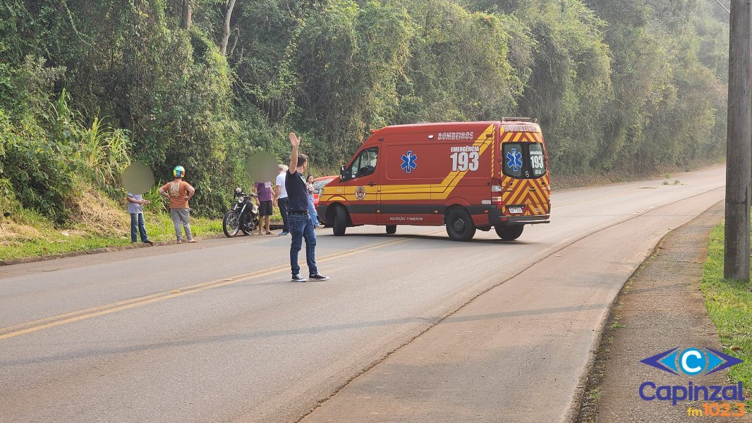 Motociclista fica gravemente ferido após acidente na SC-150, em Ouro