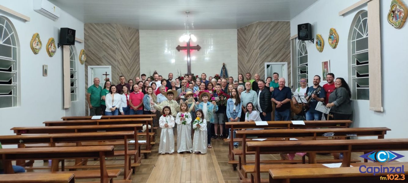 Última noite do tríduo preparatório para a festa de Nossa Senhora Aparecida é celebrada em Linha Sul