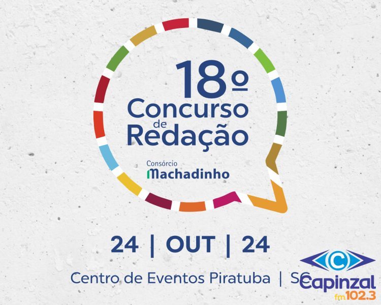 Evento de Premiação do Concurso de Redação será dia 24 de outubro