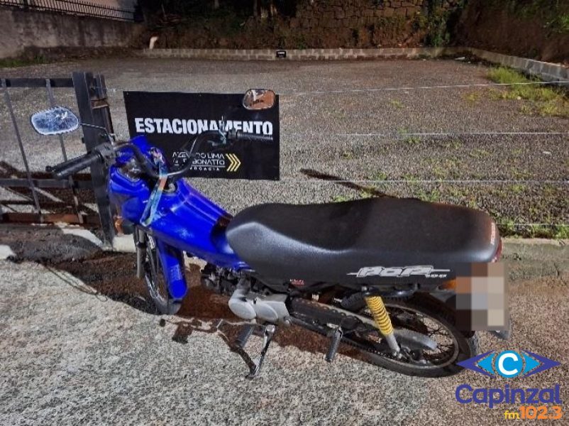 Jovem é preso e motocicleta furtada é recuperada em Joaçaba