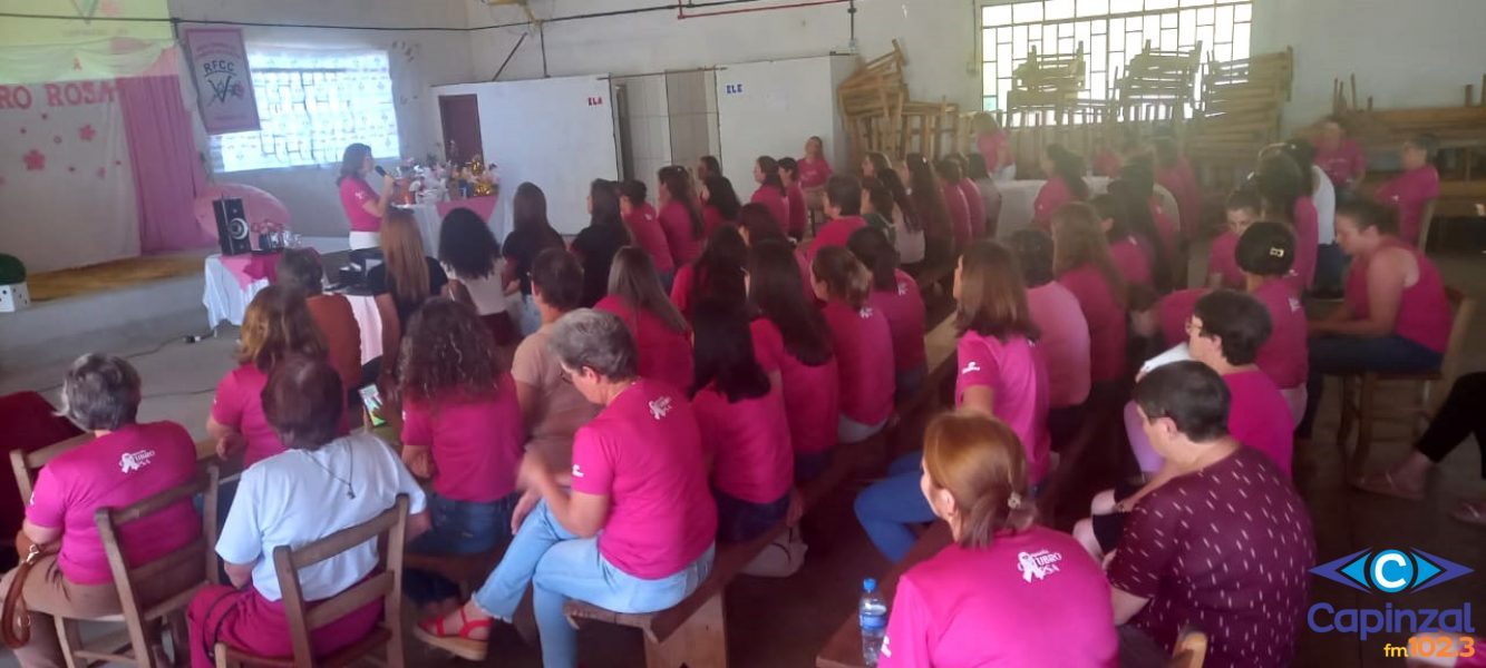 Outubro Rosa - Associação Ourense das Mulheres da Agricultura Familiar promoveu encontro em Pinheiro Baixo