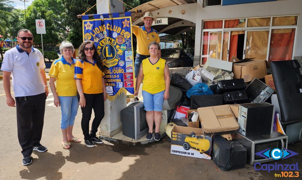 26ª Campanha de Lixo Eletrônico do Lions Clube recolhe 3 toneladas em Capinzal e Ouro