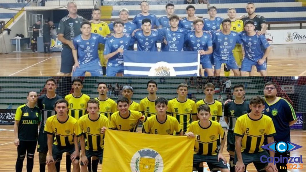 Capinzal Futsal/FME e Beija-Flor/CME Ouro iniciam a histórica disputa pelo título do Estadual Sub-17