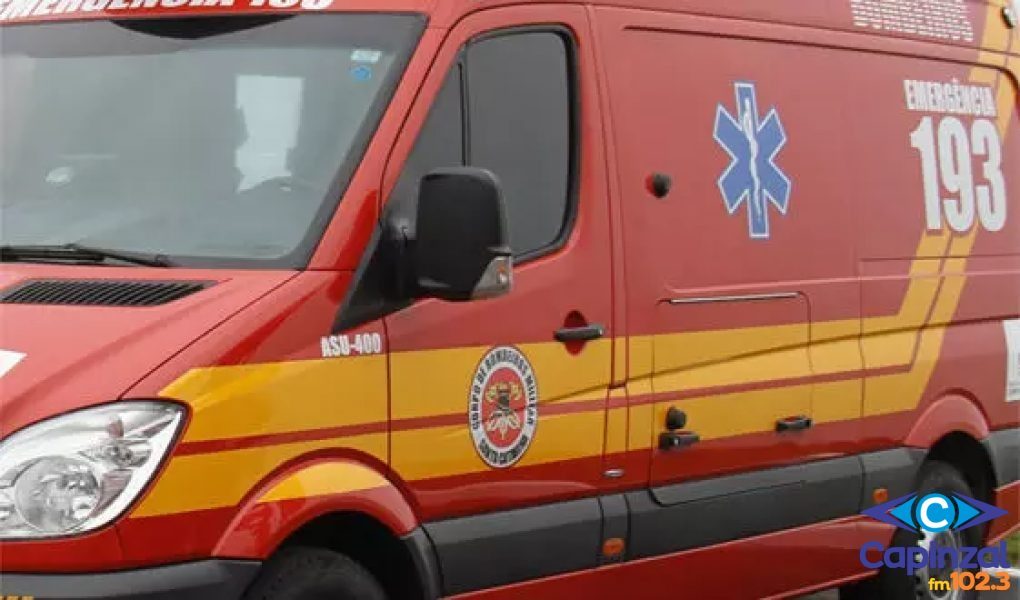 Criança é socorrida pelos Bombeiros após cair de bicicleta em Capinzal