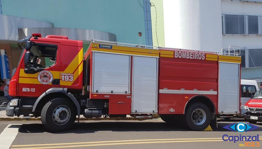 Homem tenta furtar viatura do Corpo de Bombeiros de Joaçaba