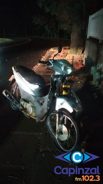 Motociclista fica ferido após colidir em cerca na cidade de Catanduvas