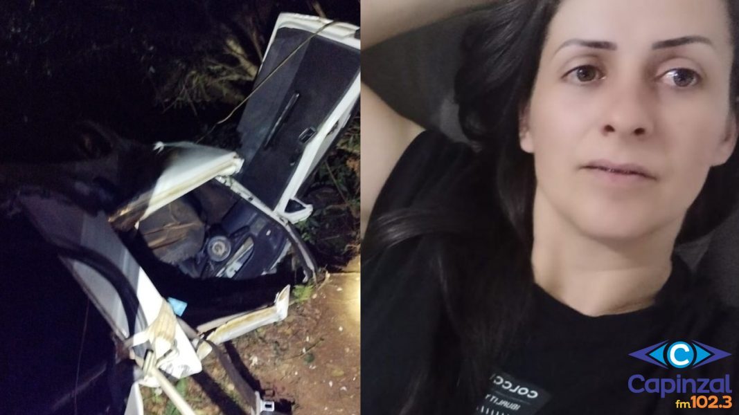 Mulher morre após capotamento na BR-282 em Ponte Serrada