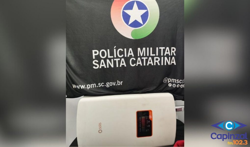 Dupla é presa por furto de equipamento de energia solar em SC