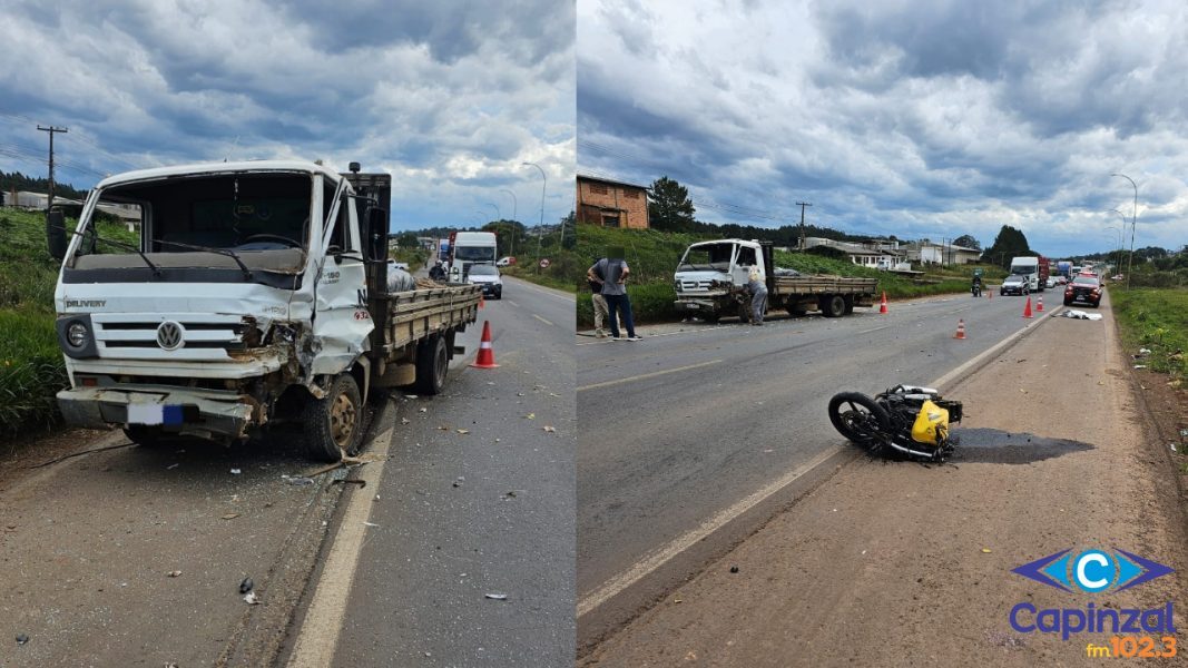 Motociclista morre em grave acidente na BR-470 em Curitibanos