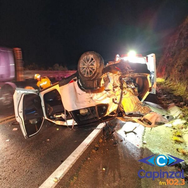 Ex-prefeita de Vargem sofre grave acidente na BR-282