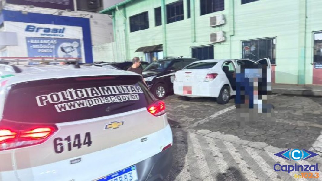 Taxista fica ferido após assalto em Concórdia; autor do crime é preso pela PM