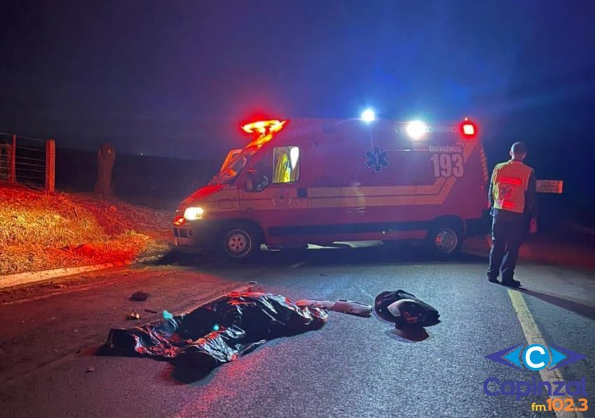 Homem morre atropelado em Campos Novos; motorista diz que vítima se jogou na frente de picape