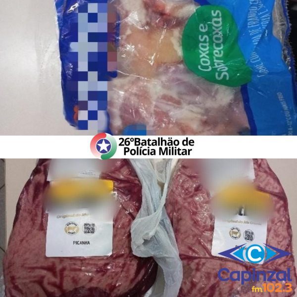 Homem é preso após furtar carnes de supermercado em Herval d’Oeste