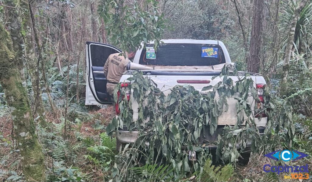 Polícia recupera caminhonete furtada no interior de Capinzal