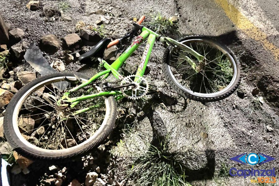 Criança fica ferida em colisão entre bicicleta e picape no Distrito da Barra do Leão