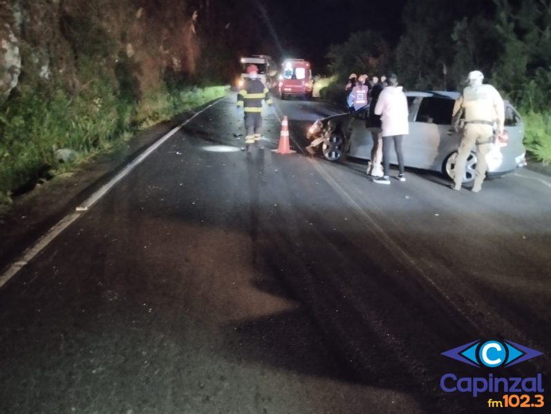 Colisão entre dois veículos é registrada na SC-355 em Água Doce