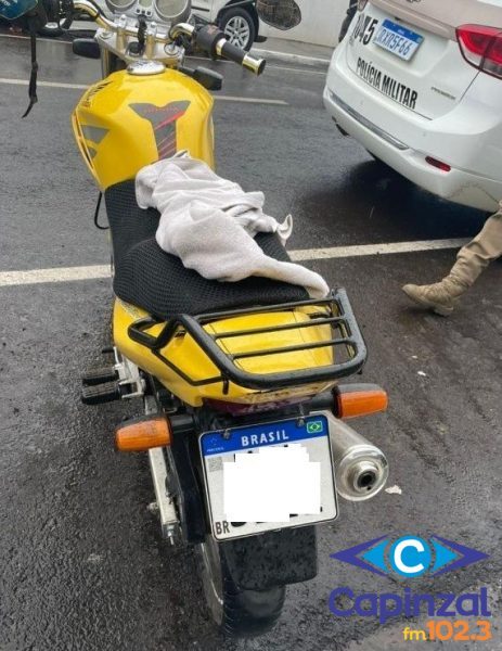 Jovem é preso por adulteração de placa de motocicleta em Campos Novos