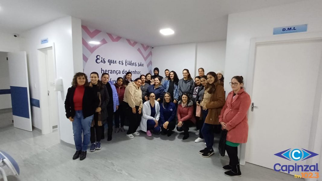 Futuras mães do Grupo Acalento conhecem o centro obstétrico do Hospital Nossa Senhora das Dores em visita especial