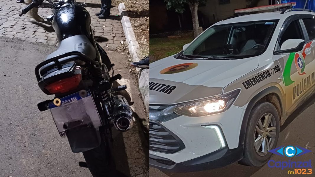 Jovem fica ferido após sofrer queda de motocicleta em Capinzal