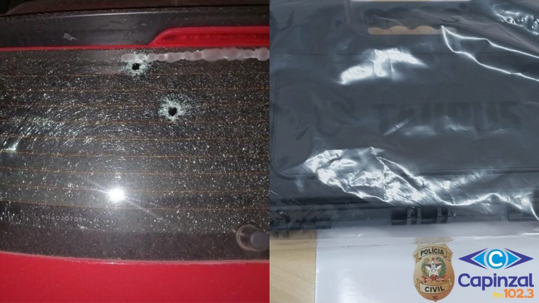 Polícia Civil apreende pistola e moto usadas para disparos contra carro em Luzerna