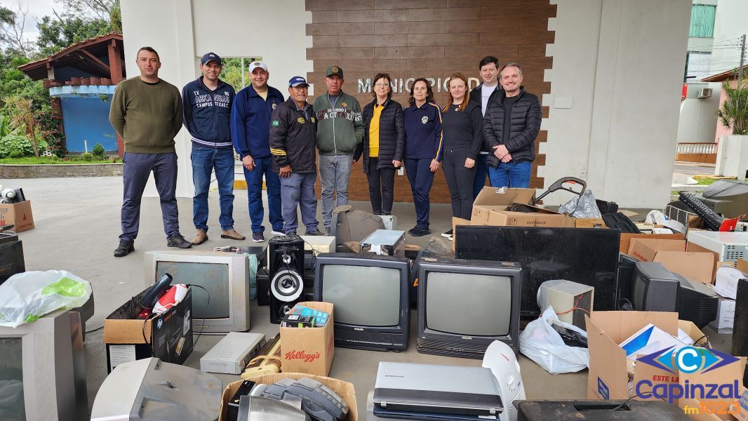 Lions Clube Capinzal/Ouro arrecada cerca de 4 toneladas na 27ª edição da Campanha de Lixo Eletrônico