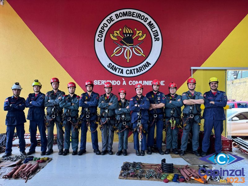 Capinzal sedia treinamento intensivo de salvamento em altura com bombeiros da região