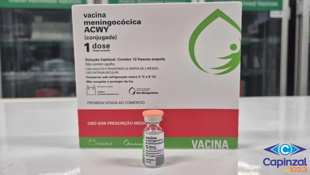 Capinzal inicia aplicação da vacina de reforço Meningocócica ACWY contra meningite em crianças de 12 meses