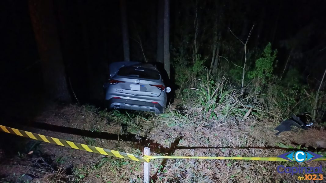 Homem morre após saída da pista no interior de Capinzal